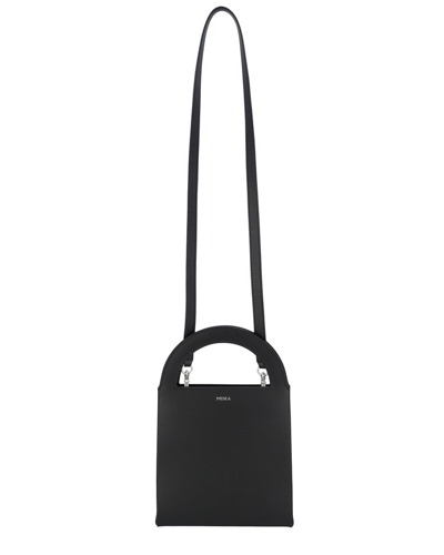 Shop Medea Leather Top Handle Bag In Black