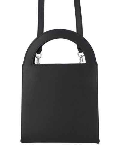 Shop Medea Leather Top Handle Bag In Black