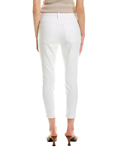 Shop Madewell Pure White Mid-rise Skinny Crop Jean In Beige