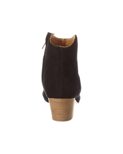 Shop Isabel Marant Dicker Suede Bootie In Black