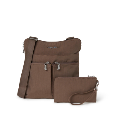 Shop Baggallini Horizon Crossbody In Brown