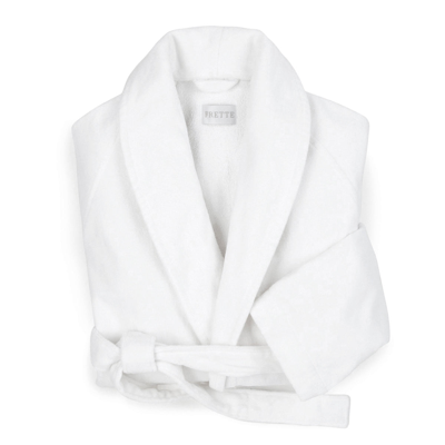 Shop Frette Velour Shawl Collar Robe In White