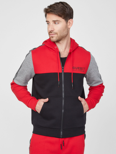 Guess color block hoodie sale