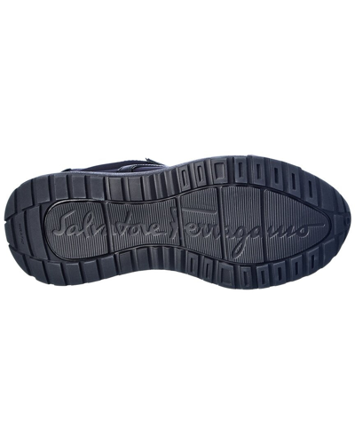 Ferragamo Salvatore  Shiro Neoprene & Leather Sneaker In Black