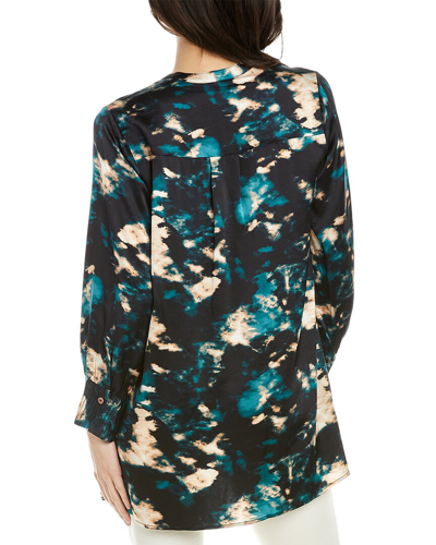 Shop Johnny Was Shadow Voyager Silk Tunic In Multi