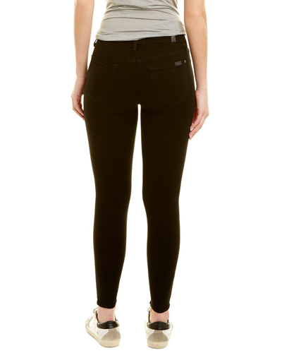 7 For All Mankind B(air) Briar Black Ankle Skinny Jean In Black