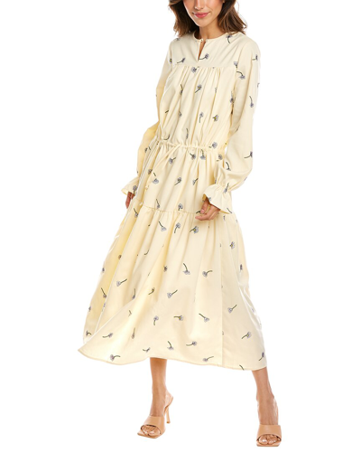 Shop Olivia Rubin Maisie Maxi Dress In Beige