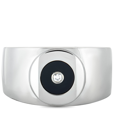 Shop Charriol Sterling Silver Diamond And Onyx Ring In White