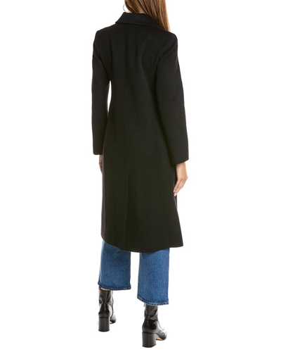 Shop Fleurette Wool Coat In Black