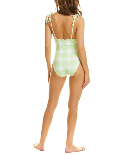 Shop Solid & Striped The Olympia One-piece In Green