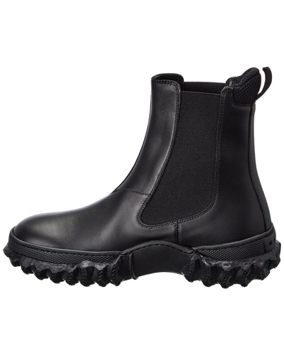Shop Marni Chunky Leather Chelsea Boot In Black