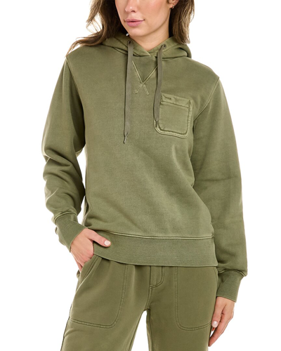 Shop Alex Mill Pocket Hoodie In Green