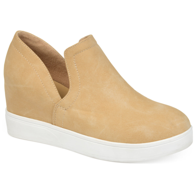Journee Collection Collection Women's Cardi Wide Width Sneaker Wedge In Multi