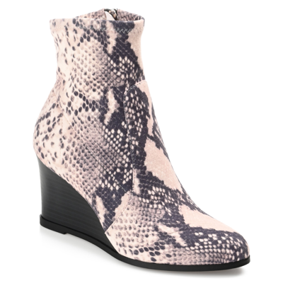Journee Collection Hepburn Wedge Bootie In Grey
