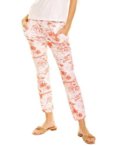 Shop Goldie Palm Double Layer Sweatpant In Orange