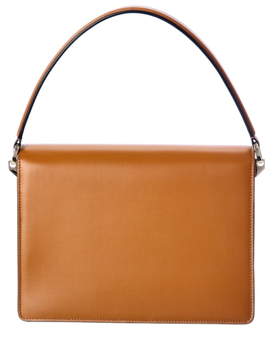 Shop Valextra Swing Leather Shoulder Bag In Multi