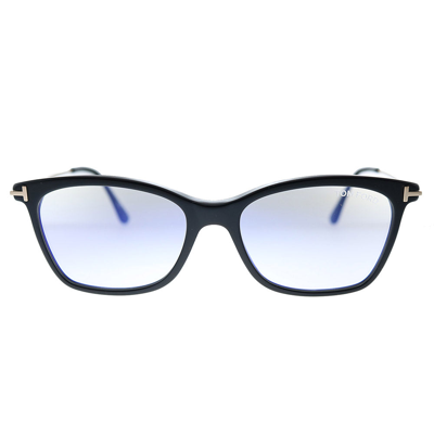 Tom Ford Ft 5712-b 001 50mm Womens Square Eyeglasses 50mm In Black
