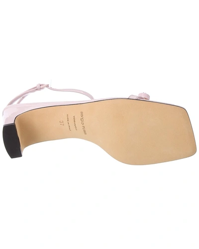 Shop Sergio Rossi Sr1 Patent Sandal In Pink