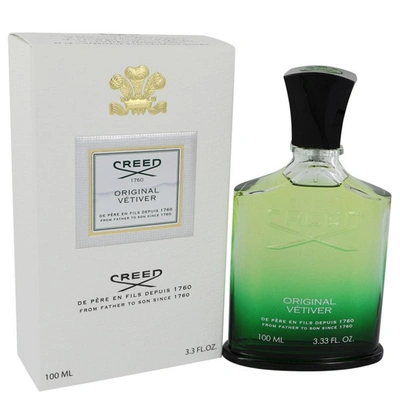 Shop Creed 540667 3.3 oz Original Vetiver Millesime Spray For Men In Green