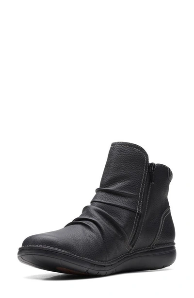 Shop Clarks Un Loop Top Boot In Black Leather
