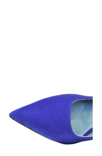 Shop Valentina Rangoni Fosca Pointed Toe Pump In Blue Cash/ Menta Nadia Glitter