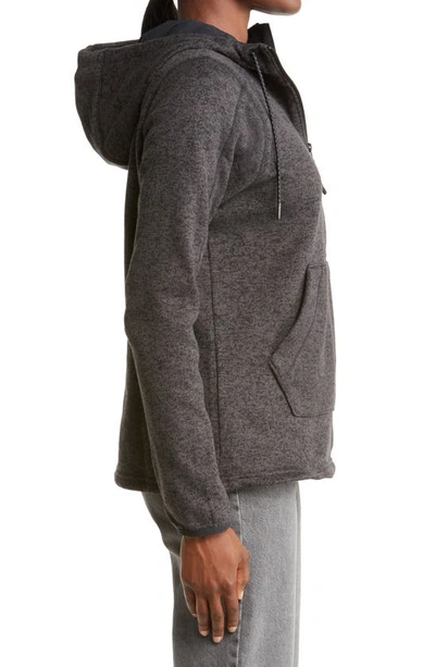 Shop Columbia Sweater Weather™ Half Zip Hooded Pullover In Black Heather