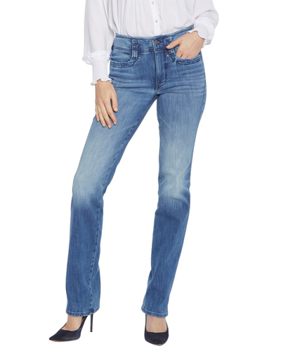 Shop Nydj Marilyn High-rise Straight Jean In Grey