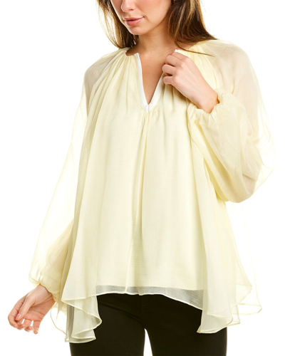 Shop 3.1 Phillip Lim / フィリップ リム Keyhole Silk Blouse In Yellow