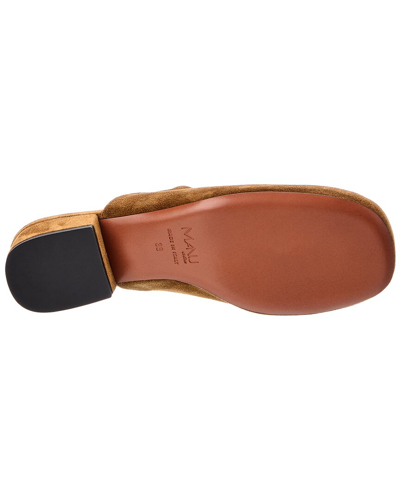 Shop Manu Atelier Beste Suede Slipper In Brown