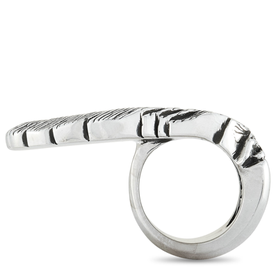 Shop King Baby Raven Feather Silver Ring In White
