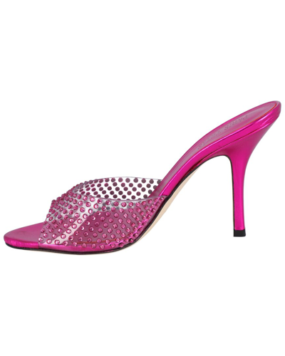 Shop Paris Texas Croc Leather Sandal In Pink