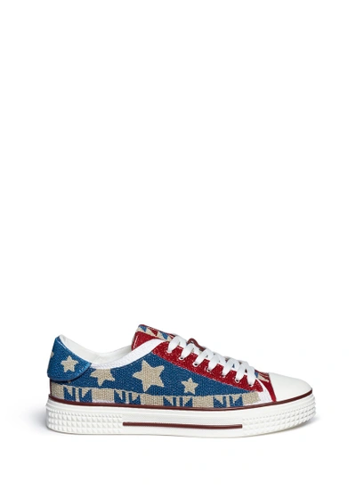 Shop Valentino Beaded Star Sneakers