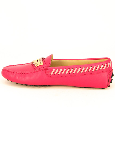 Shop Tod's Tods Gommino Leather Moccasin In Pink