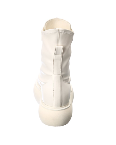 Shop Attico Selene Leather Boot In White