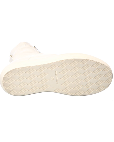 Shop Attico Selene Leather Boot In White
