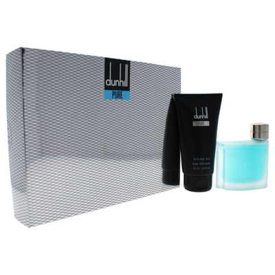 Shop Alfred Dunhill Dunhill Pure By  For Men - 2 Pc Gift Set 2.5oz Edt Spray, 5oz After Shave Balm In Blue
