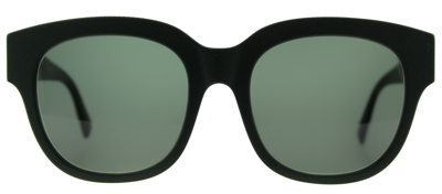 Shop Stella Mccartney Sc 0007s 004 Womens Square Sunglasses In Green