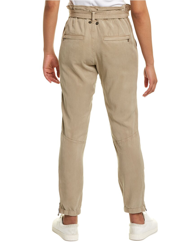 Shop Pam & Gela Paperbag Pant In Brown