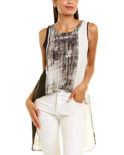 Shop Go By Go Silk Go By Go>silk Go Chase Your Tail Silk-blend Top In White