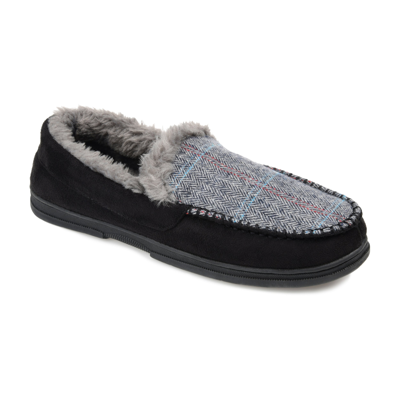 Shop Vance Co. Winston Moccasin Slippers In Black