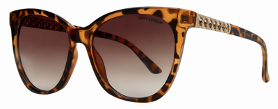 Suzy Levian Women's Brown Tortoise Square Lens Sunglasses In Purple
