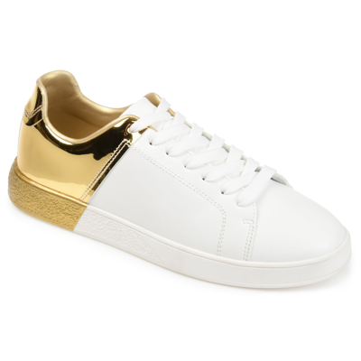 Journee Collection Collection Women's Tru Comfort Foam Sabble Sneaker In Gold