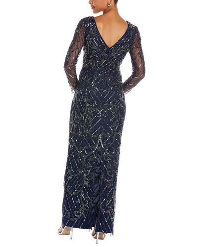 Shop Aidan Mattox Beaded Gown In Black