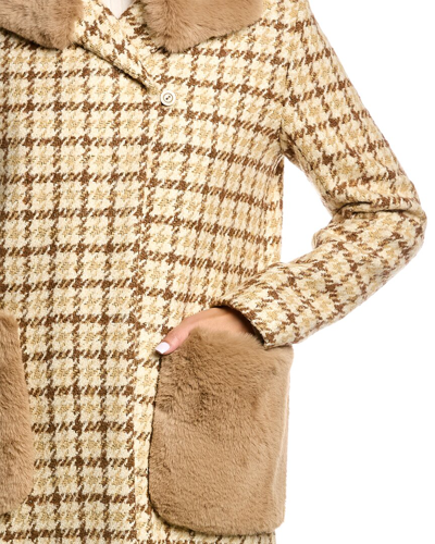 Shop Cinzia Rocca Icons Wool & Alpaca-blend Coat In Multi