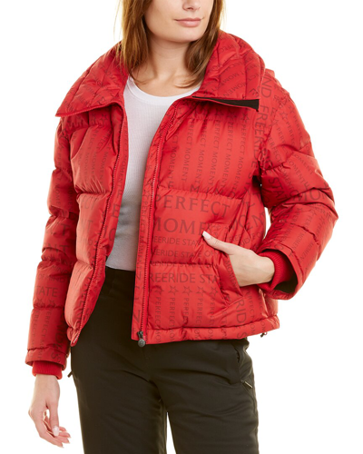 Shop Perfect Moment Down Jacket In Red