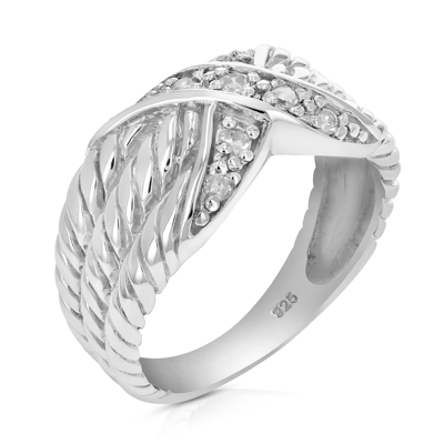 Vir Jewels 0.15 Cttw Diamond Ring In .925 Sterling Silver With Rhodium Plating Antique Look