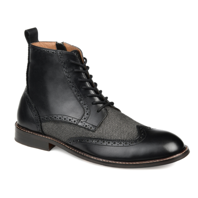 Shop Thomas & Vine Jarett Wingtip Ankle Boot In Black