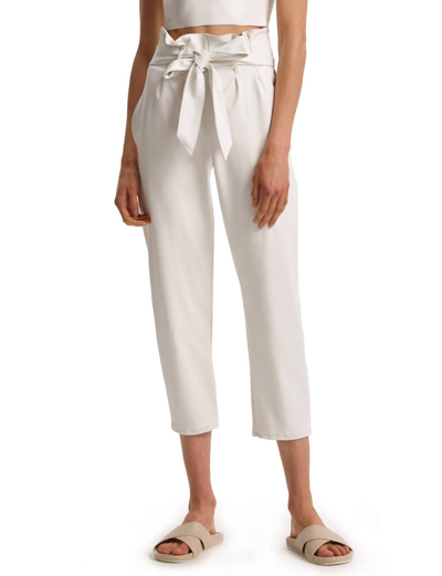 Shop Commando Faux Leather Paper Bag Pant In White