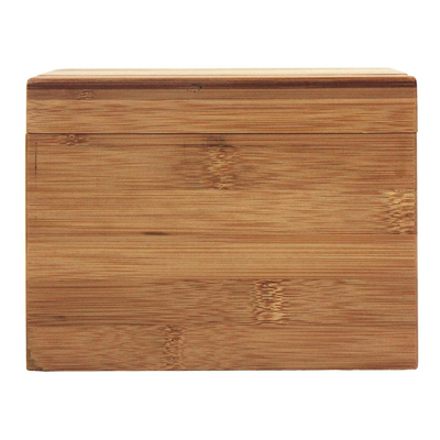 Oceanstar Bamboo Recipe Box With Divider In Multi