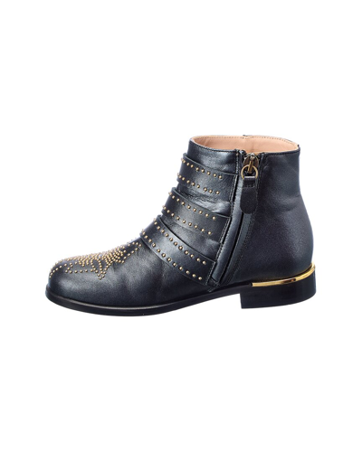 Shop Chloé Chloe Leather Boot In Black